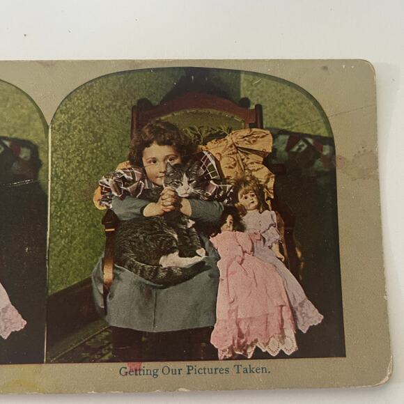 None and/or Unknown Other - Getting Our Pictures Taken Antique Stereoview Card SH1-2